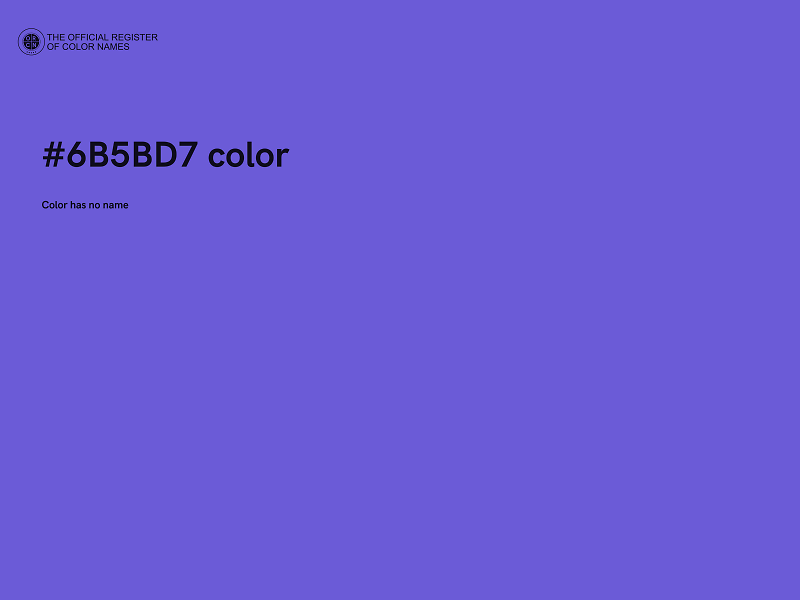 #6B5BD7 color image