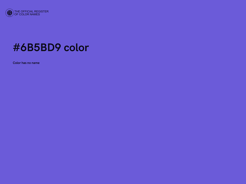 #6B5BD9 color image