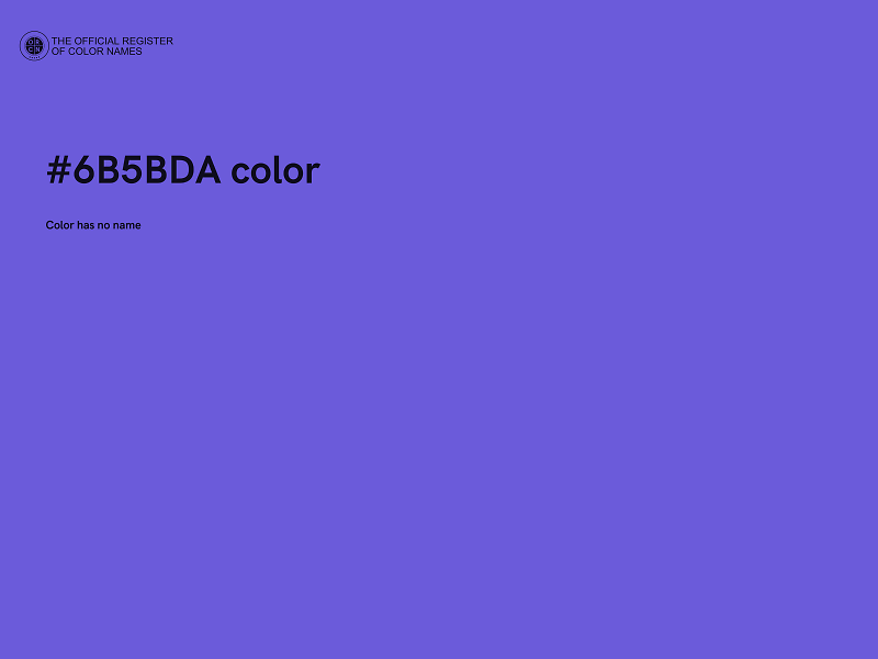 #6B5BDA color image
