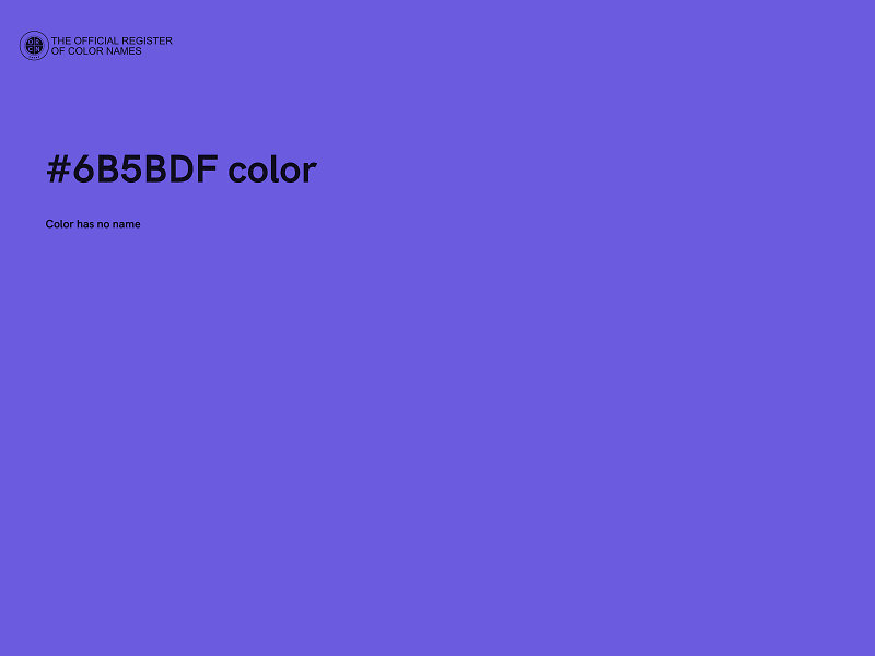 #6B5BDF color image