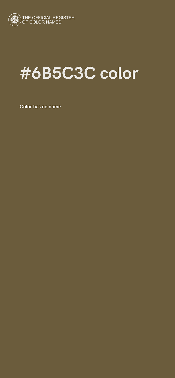 #6B5C3C color image