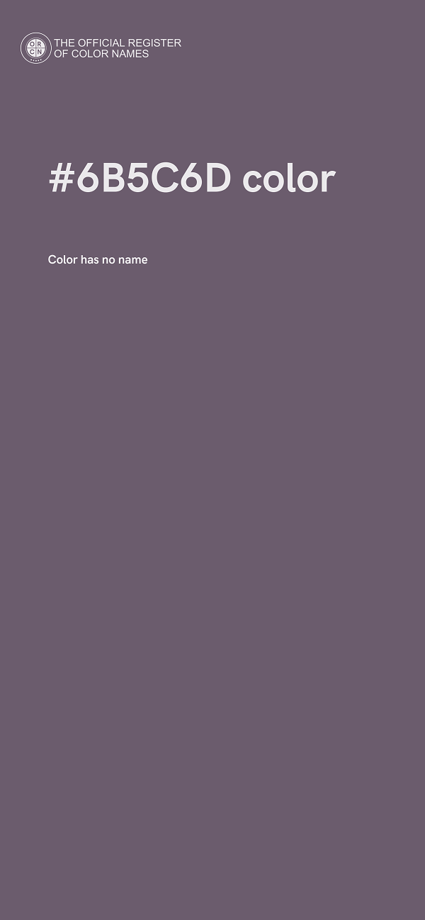 #6B5C6D color image