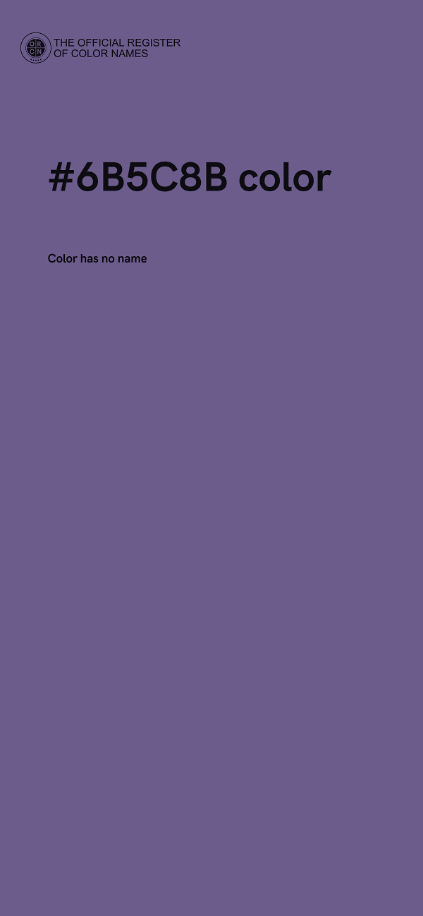 #6B5C8B color image