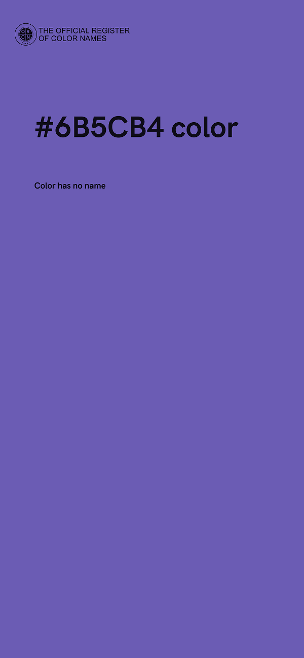 #6B5CB4 color image