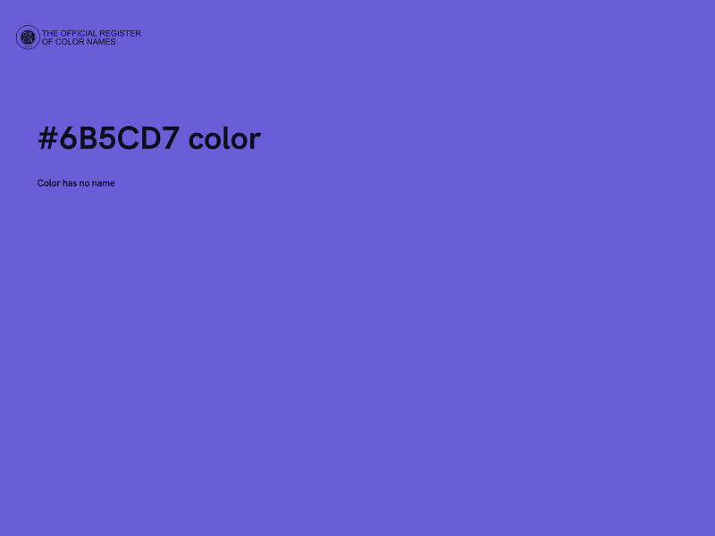 #6B5CD7 color image