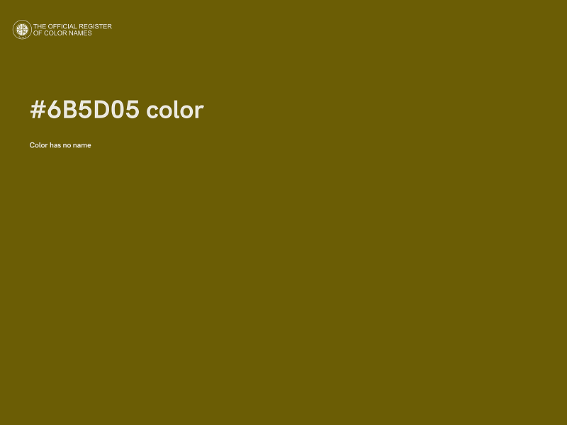 #6B5D05 color image