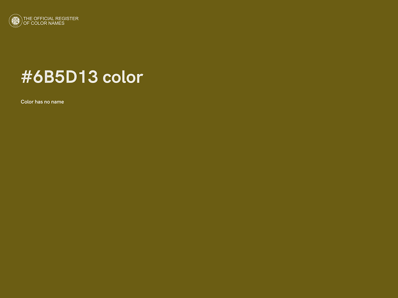 #6B5D13 color image