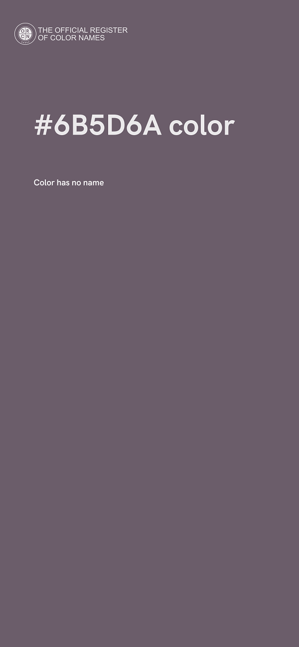 #6B5D6A color image