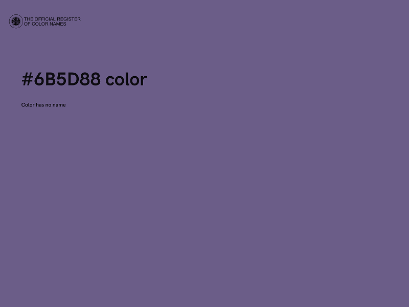 #6B5D88 color image