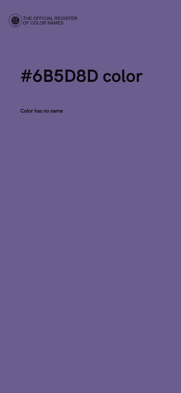 #6B5D8D color image