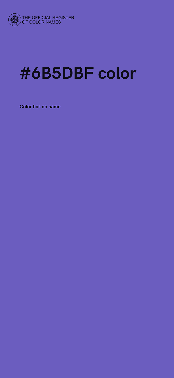 #6B5DBF color image