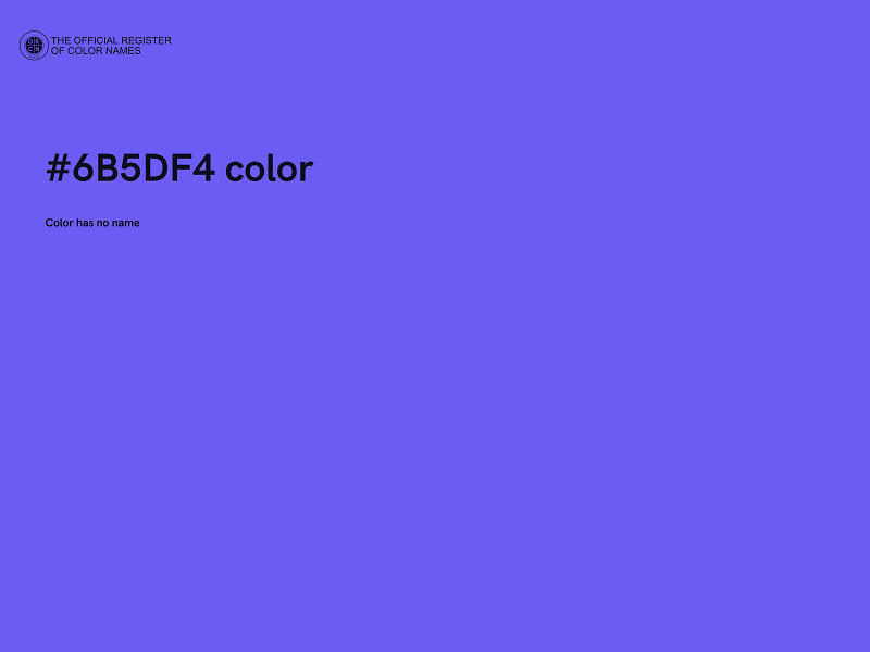 #6B5DF4 color image