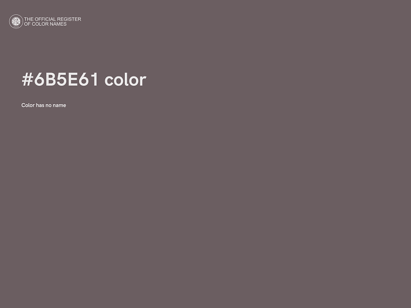 #6B5E61 color image