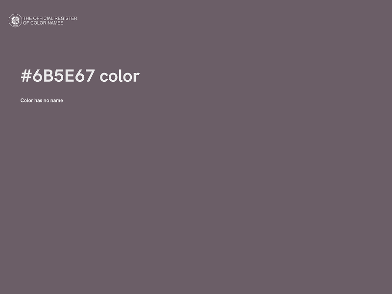 #6B5E67 color image