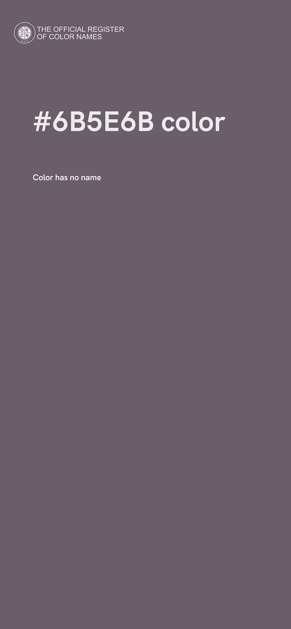 #6B5E6B color image