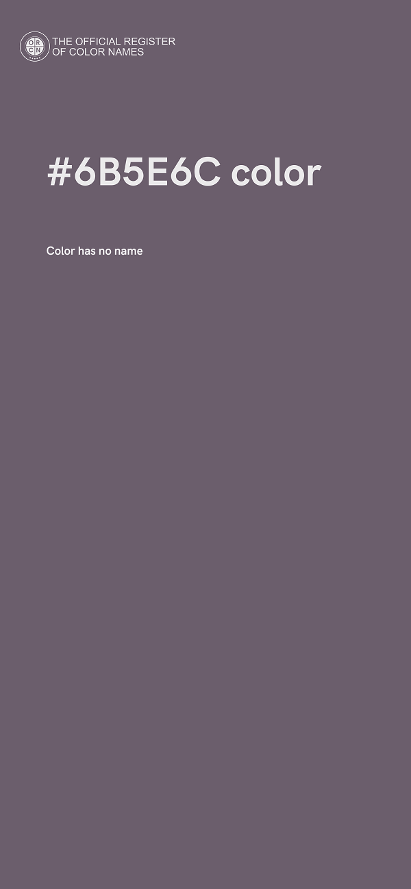 #6B5E6C color image