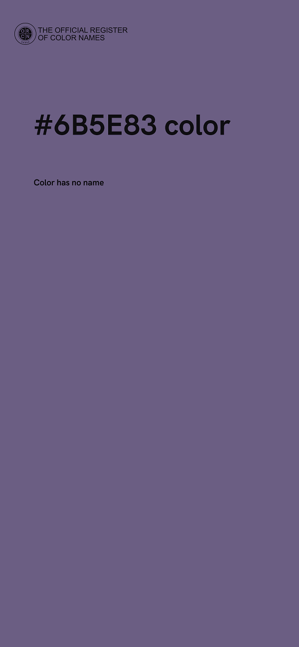 #6B5E83 color image