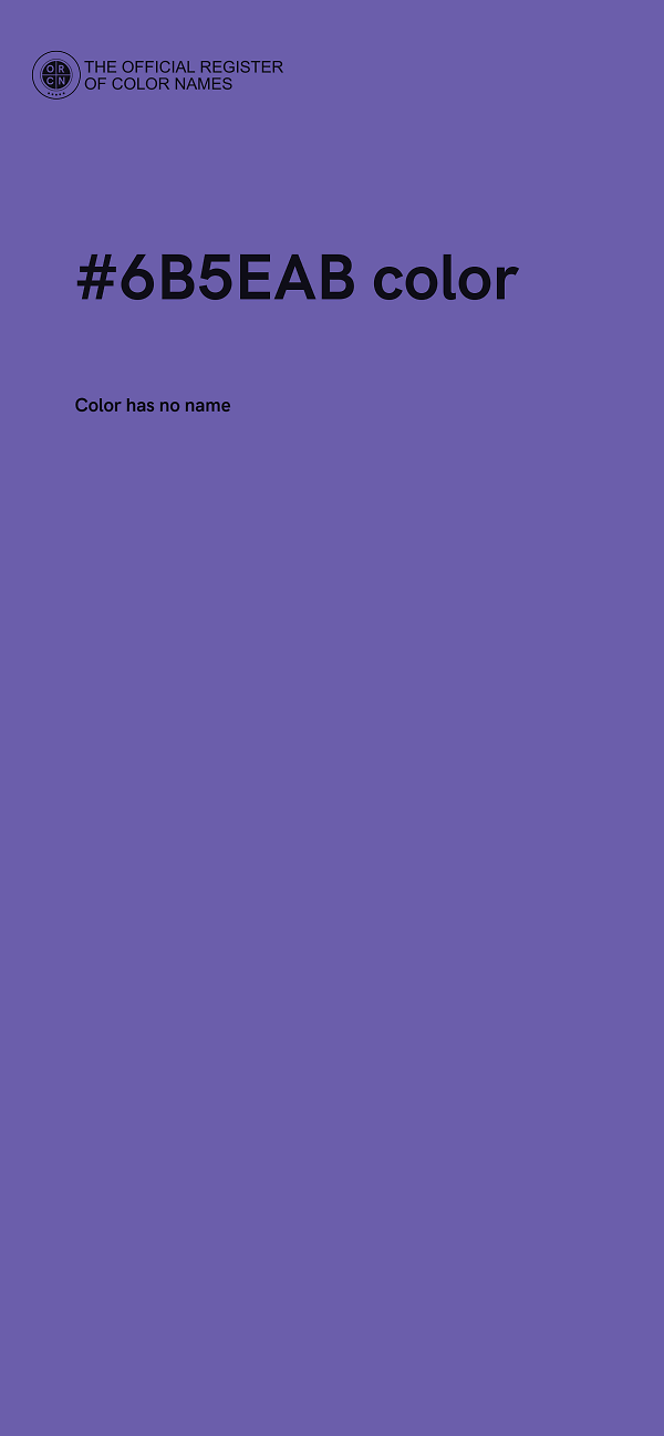 #6B5EAB color image