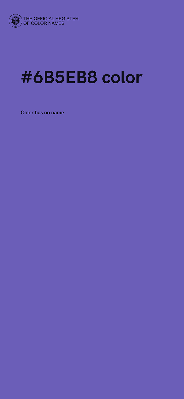 #6B5EB8 color image