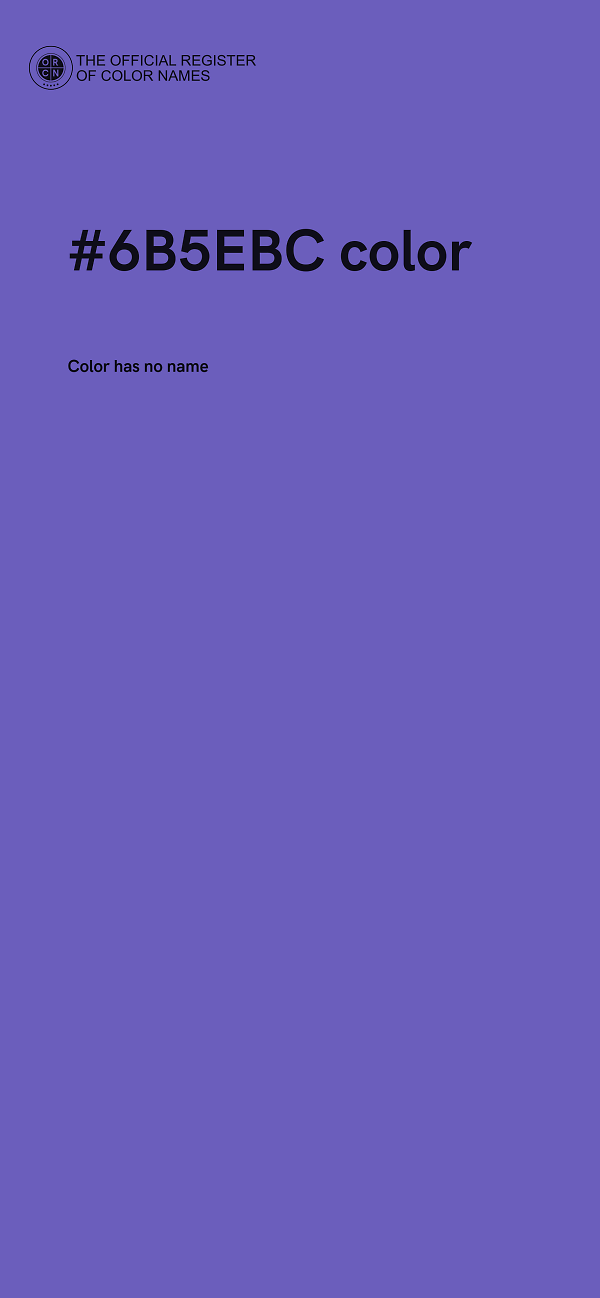 #6B5EBC color image