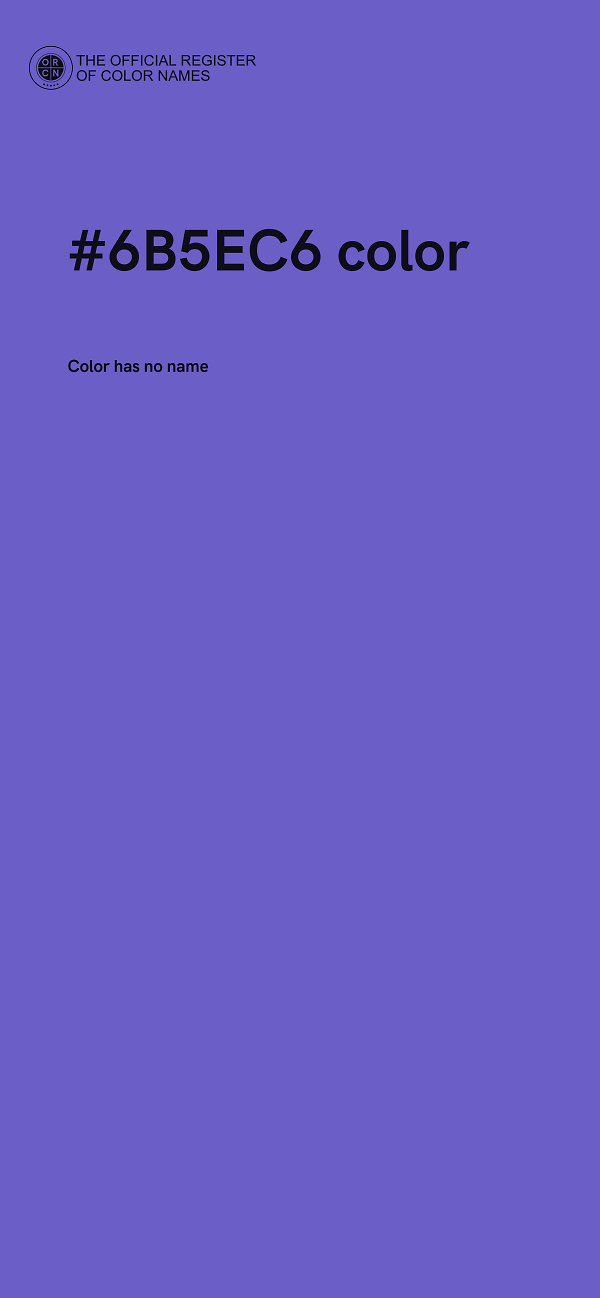 #6B5EC6 color image