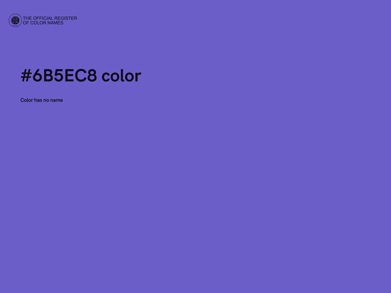 #6B5EC8 color image