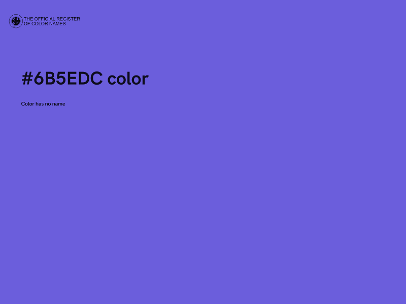 #6B5EDC color image