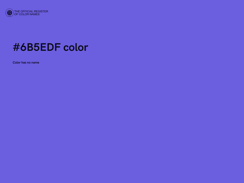 #6B5EDF color image