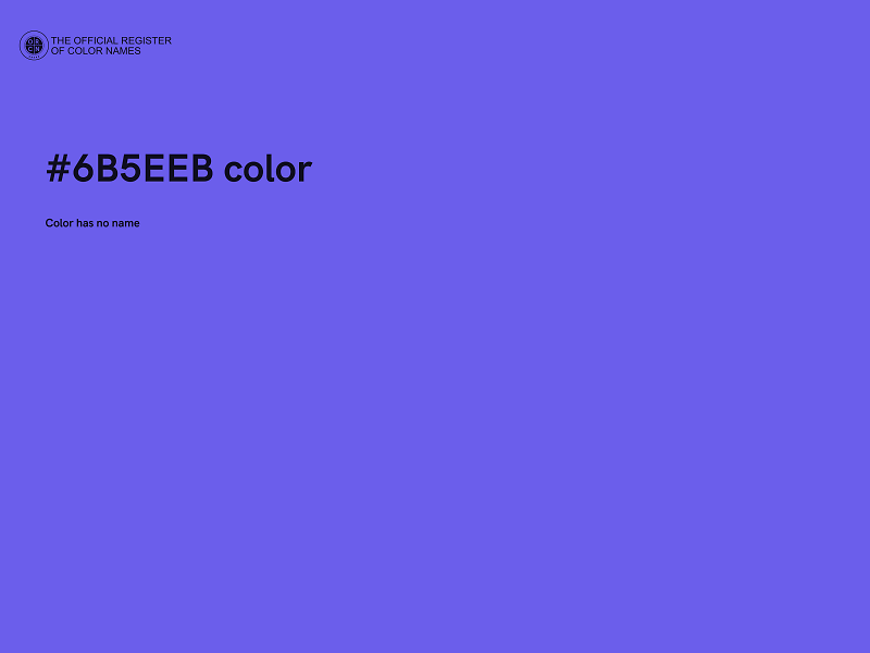 #6B5EEB color image