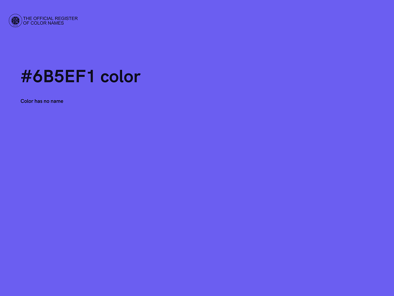 #6B5EF1 color image