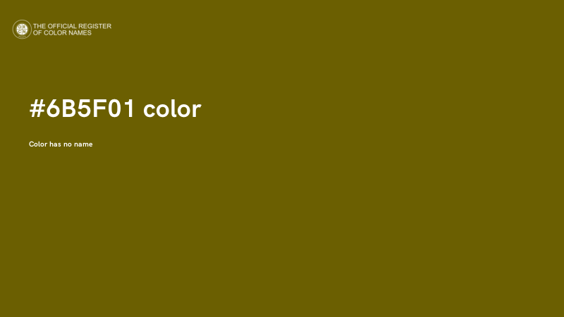 #6B5F01 color image