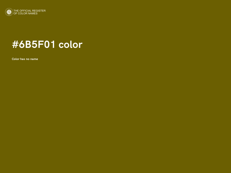 #6B5F01 color image
