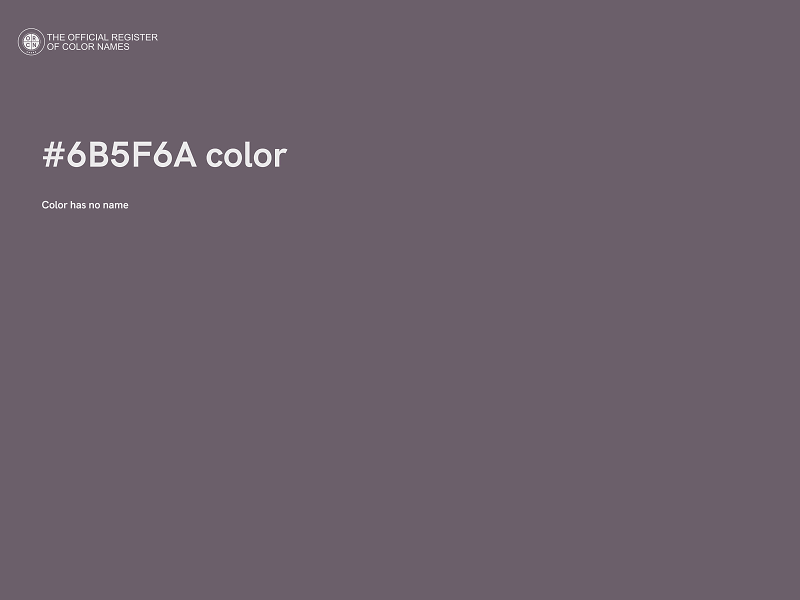 #6B5F6A color image