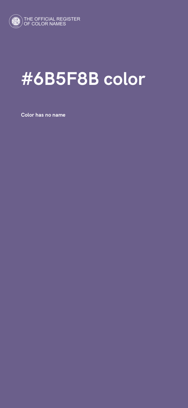 #6B5F8B color image