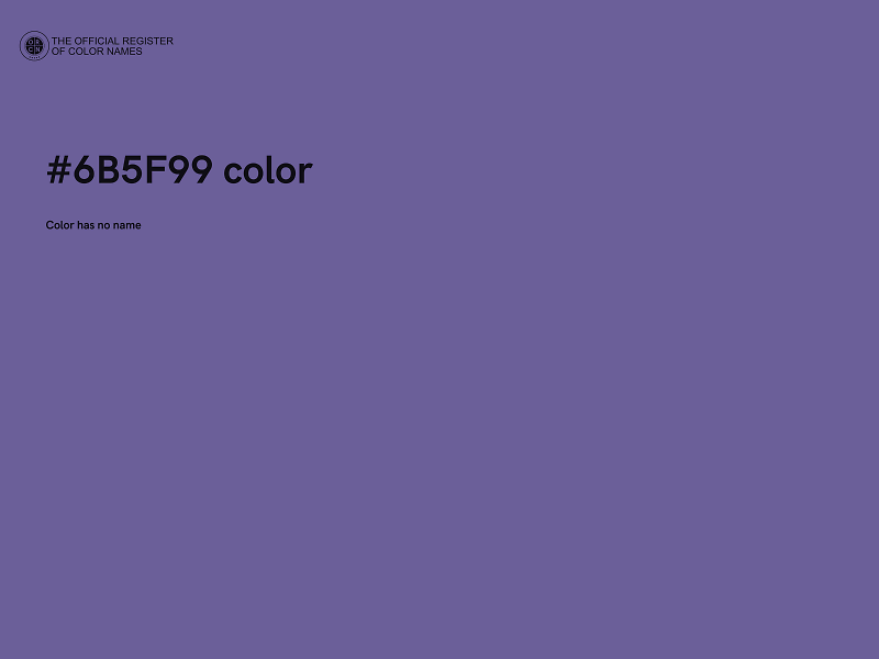 #6B5F99 color image