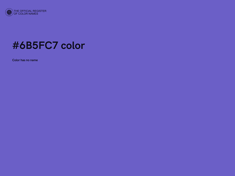 #6B5FC7 color image