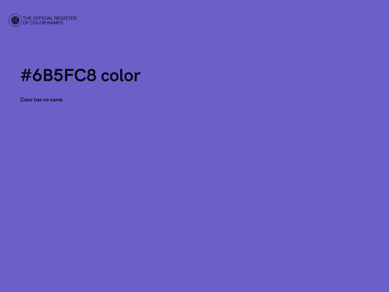 #6B5FC8 color image