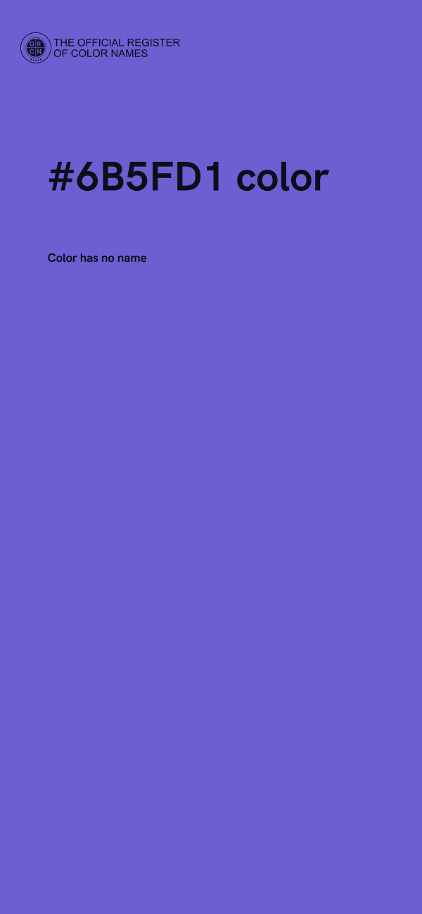 #6B5FD1 color image