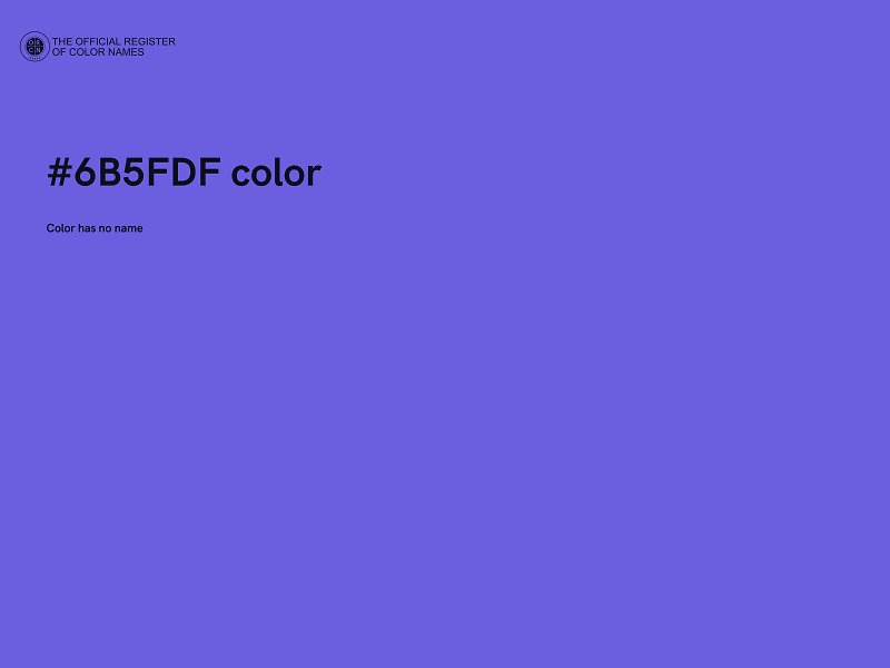 #6B5FDF color image