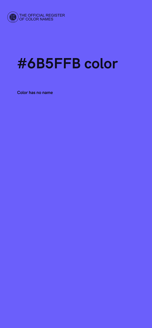 #6B5FFB color image