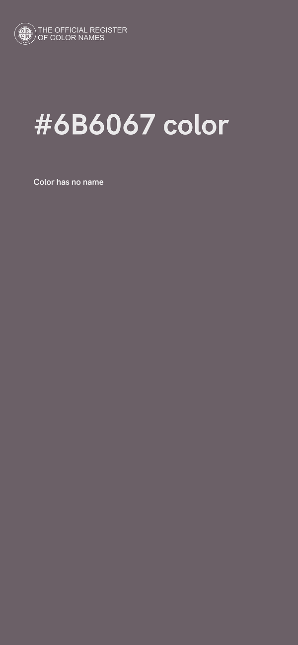 #6B6067 color image
