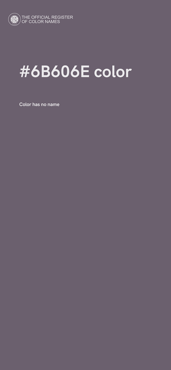 #6B606E color image
