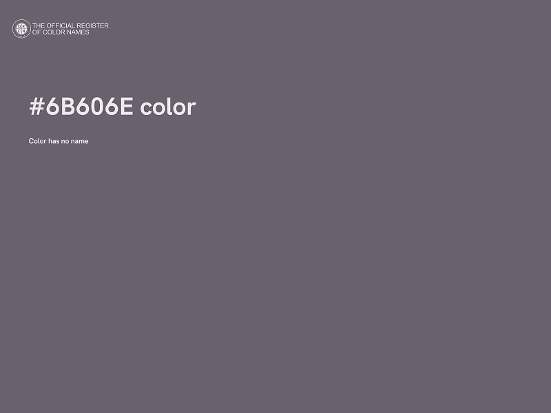 #6B606E color image