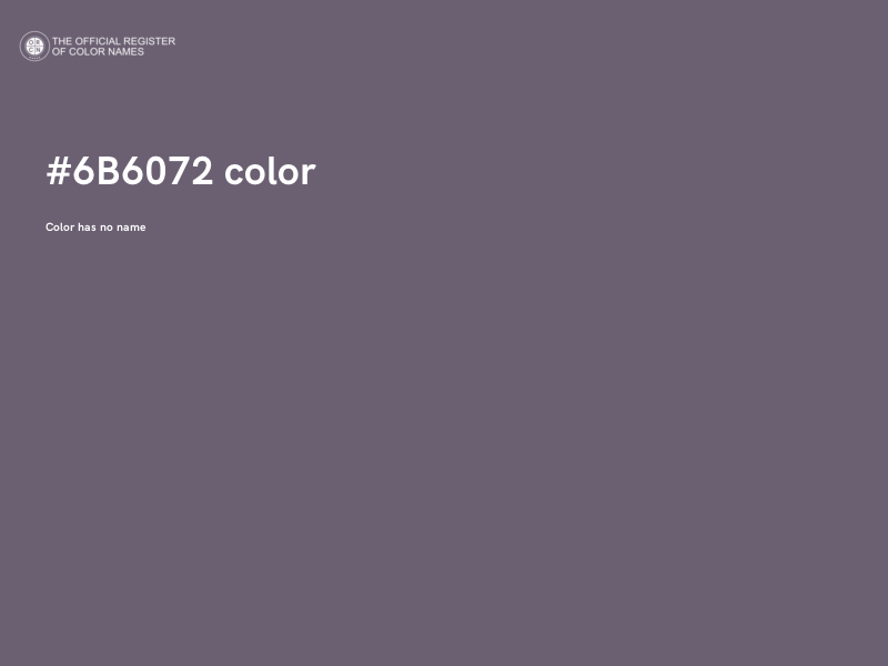 #6B6072 color image