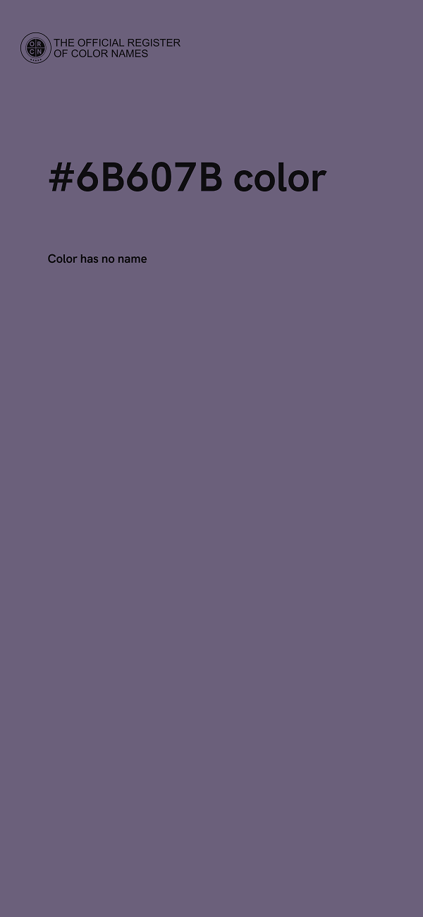 #6B607B color image