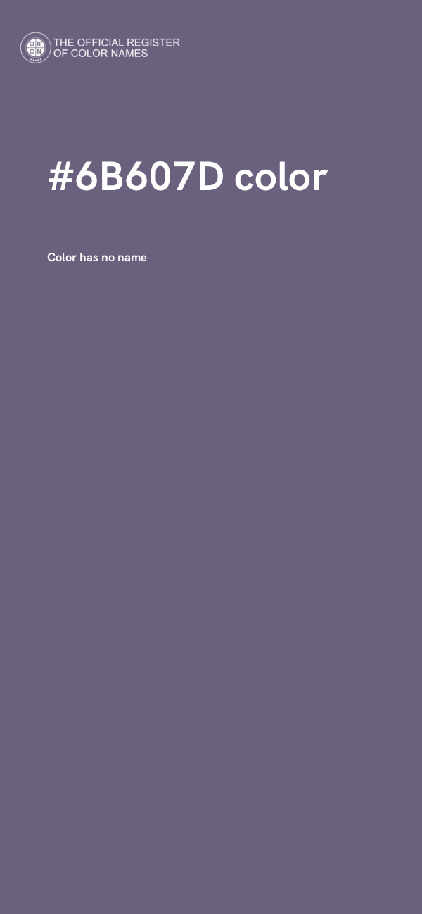 #6B607D color image