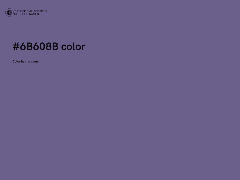 #6B608B color image