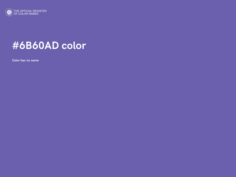 #6B60AD color image