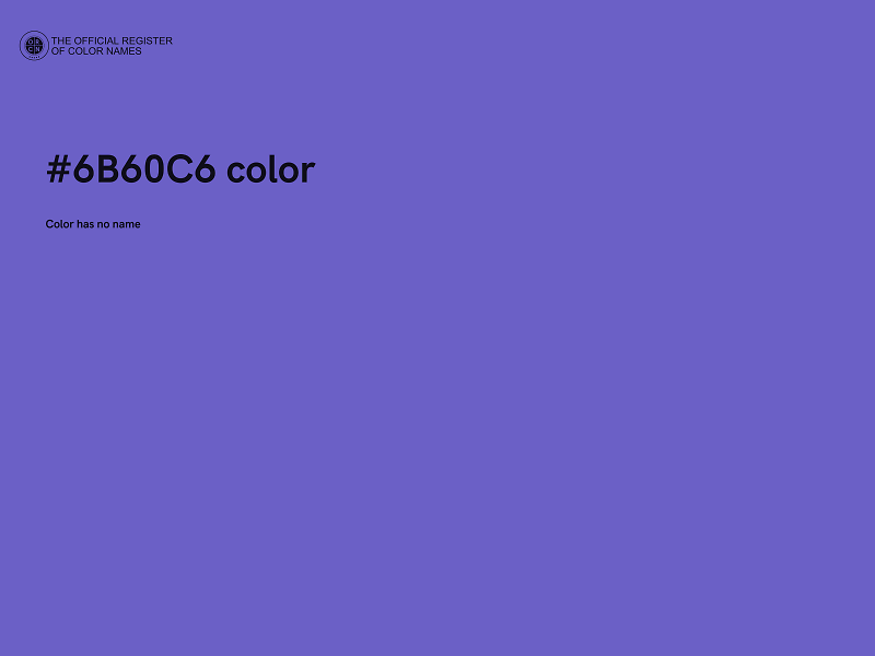 #6B60C6 color image