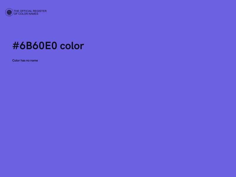 #6B60E0 color image